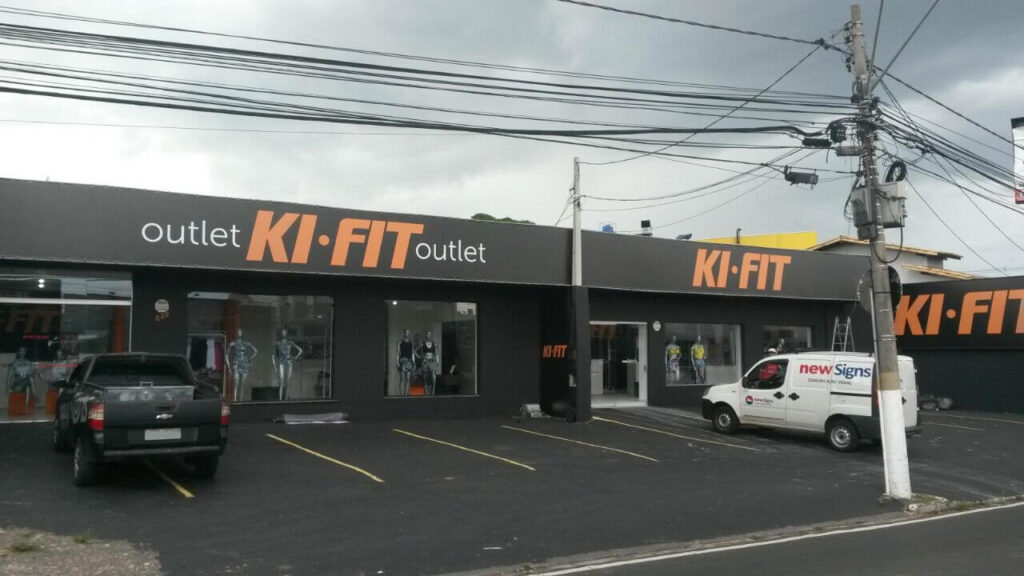 Fachada comercial da Kifit em Campinas New Signs